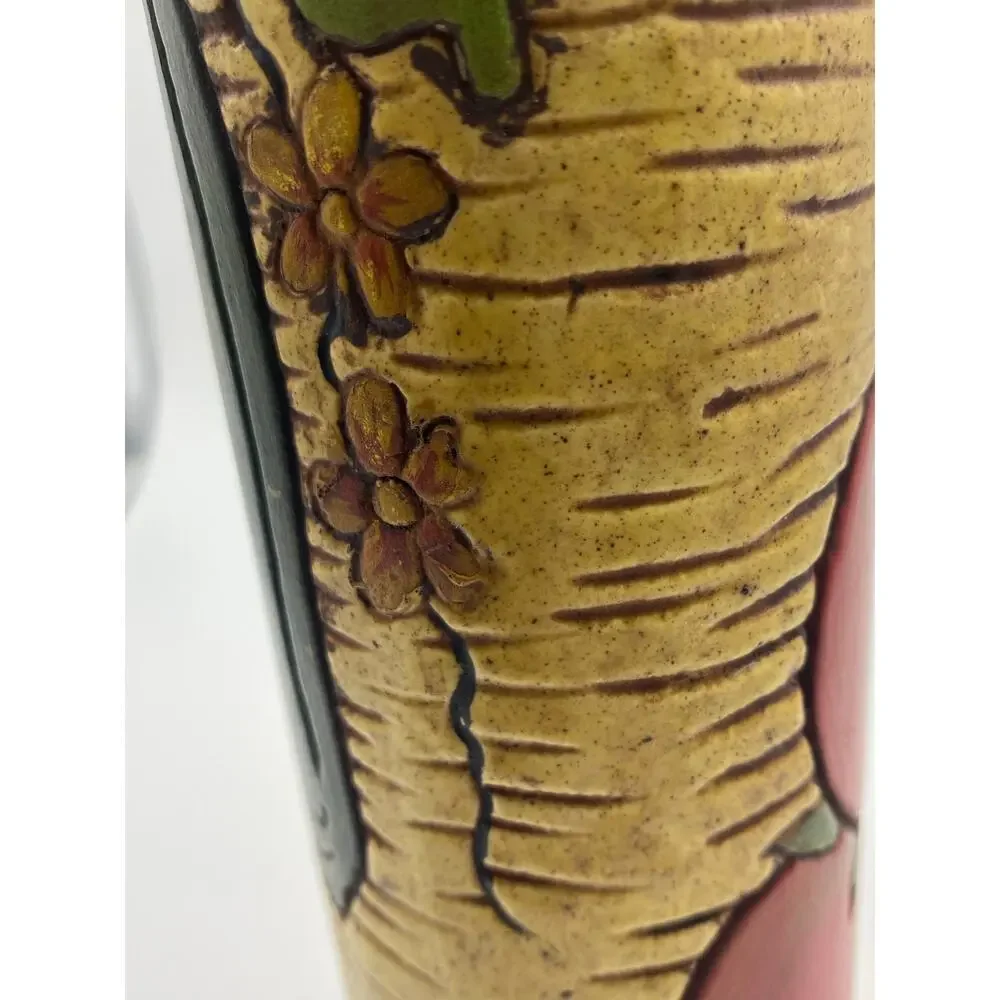 MCM studio pottery 9”‎ Vase fruit and Vegetable signed
